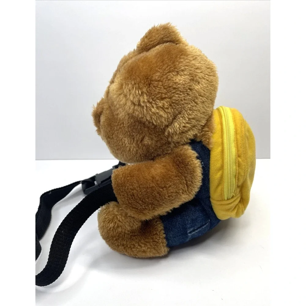Cherng Perng Childs Teddy Bear Plush Waist Pack Fanny Purse Zip Pocket Belt Vtg